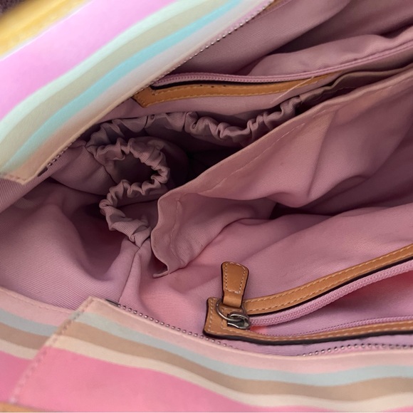 Coach Striped Tote Diaper Bag - Picture 13 of 15